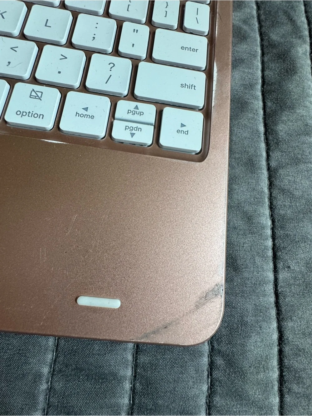 Rose Gold Tablet Keyboard Case with Trackpad
